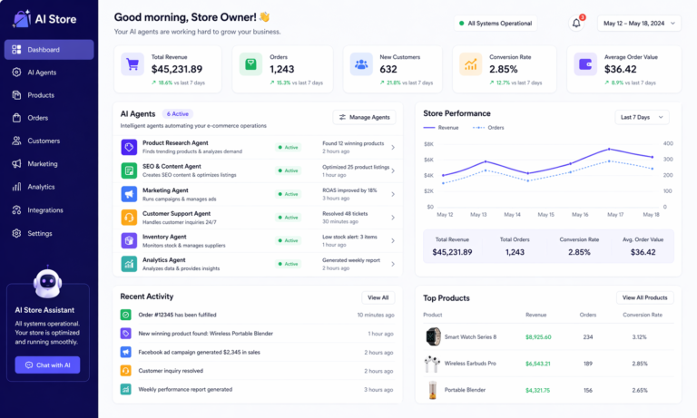 AI Store Interface
